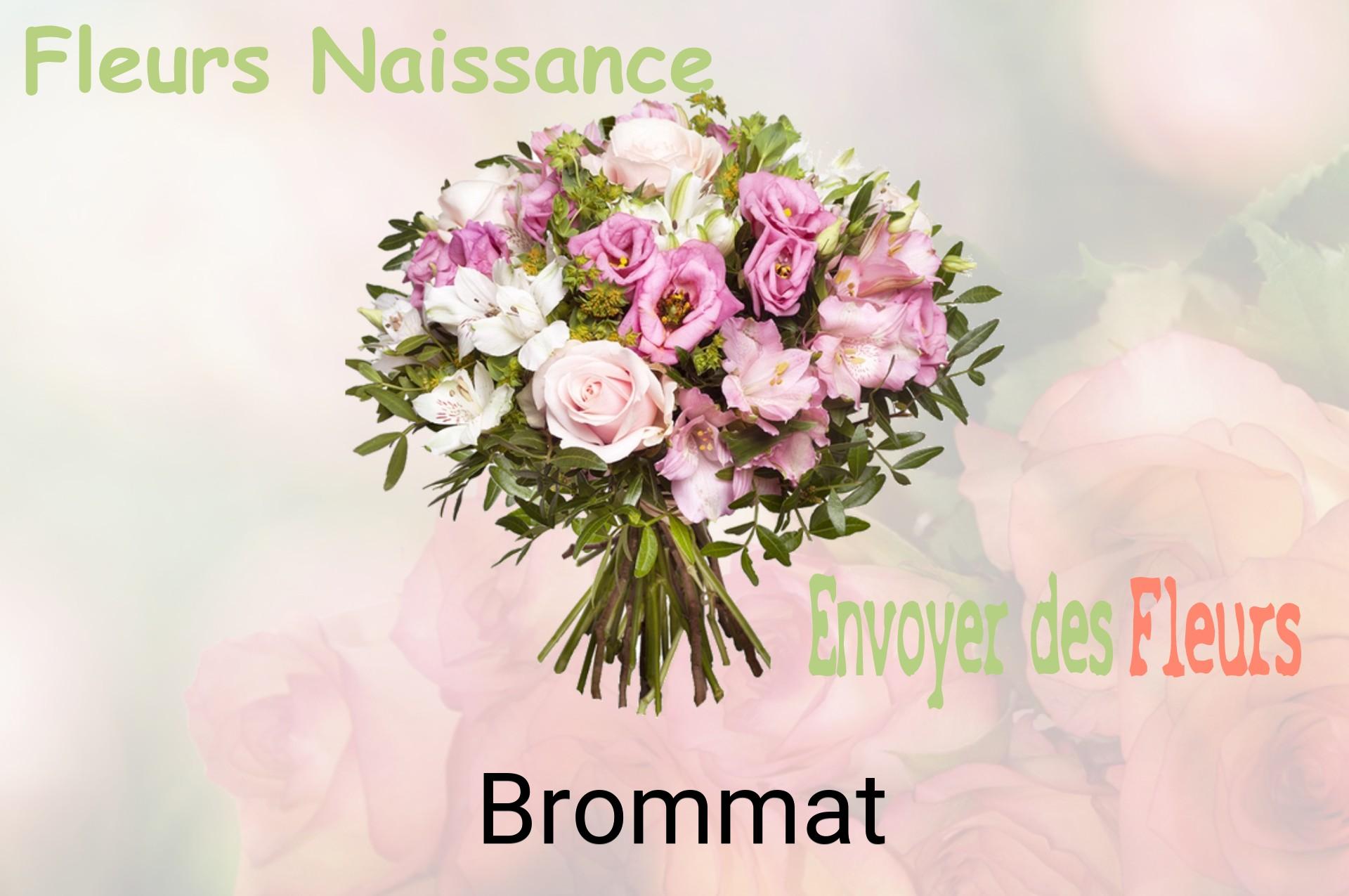 Bouquet de fleurs de naissance livré à Brommat